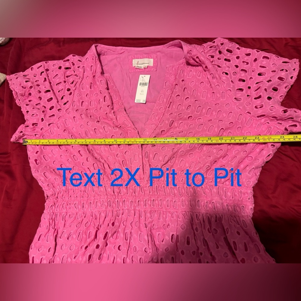 NWT Anthropologie Somerset Maxi Dress Eyelet Edition PINK - Picture 10 of 10